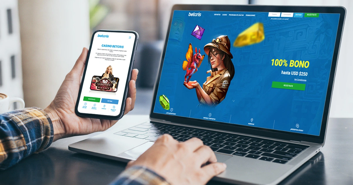 Captura de la App de Betcris Casino